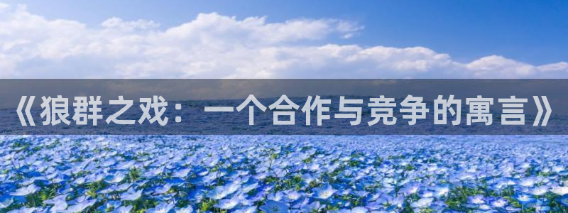 k8凯发登录：《狼群之戏：一个合作与竞争的寓言》